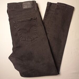 Levi's 720 Jeans Size 31/12 High Rise Super Skinny Charcoal Black Color Stretch